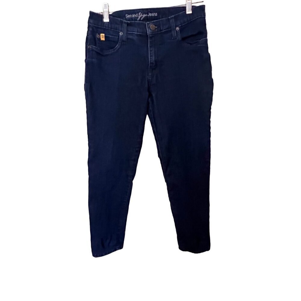 Second Yoga Jeans Womens Dark Wash Denim Slim Fit‎ Size 28